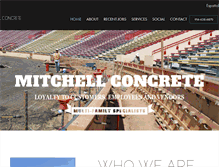 Tablet Screenshot of mitchellconcrete.com